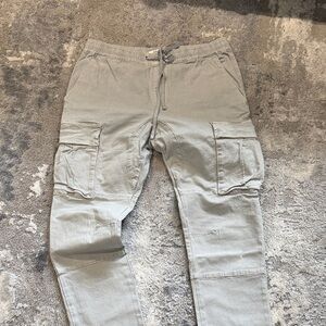 PacSun Light Gray Cargo Pants